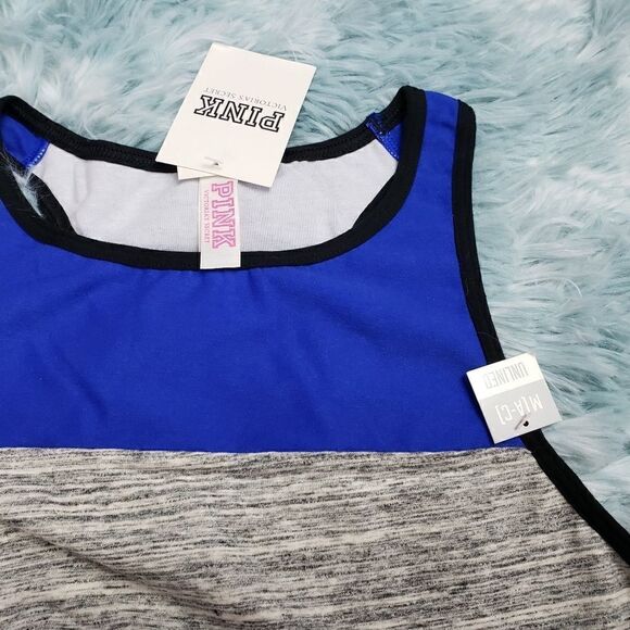 VS Reverse Racerback Bra Top Blue Blaze Palm M - Picture 4 of 6